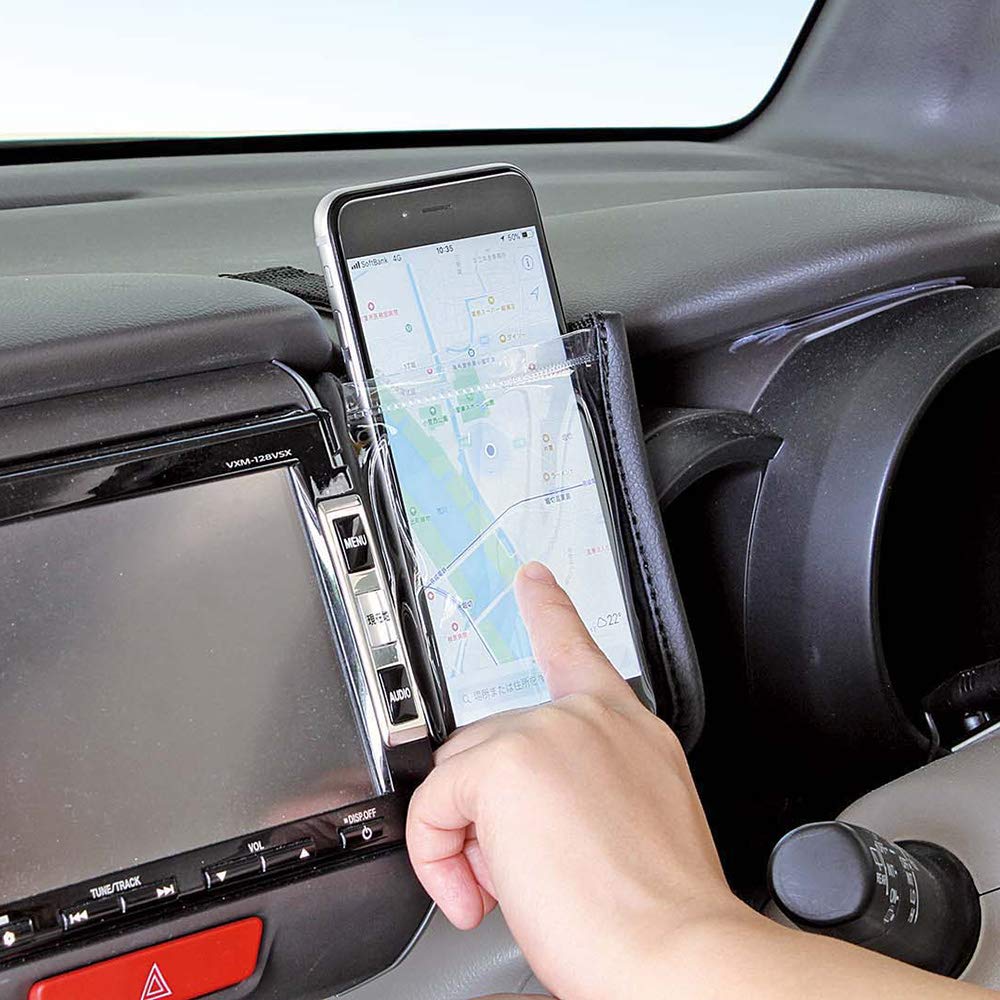 Napolex Kapsa na úložný prostor do auta Disney Kapsa Mickey Mouse Vzhled černé kůže Instalace na list Snadná instalace Nastavitelná délka NPOLEX Zavěšení