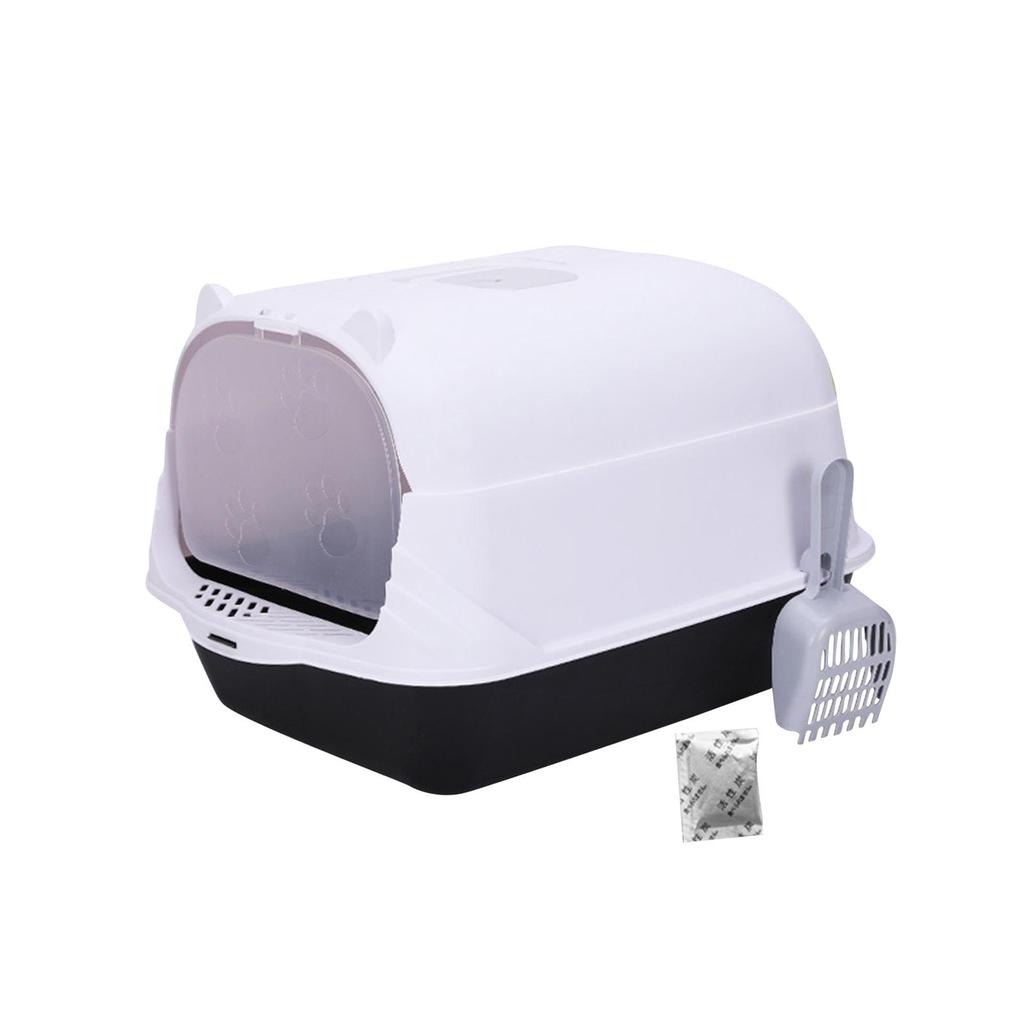 Fully Enclosed Cat Toilet Cat with Hood for All Types of Cat Litter