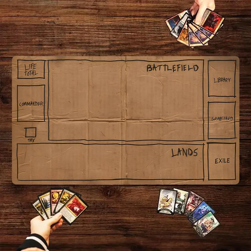 Non-Slip Rubber mousepads Desk Mat with edge lock for keyboard and mouse Card Game Accessories Trading Card Collectors