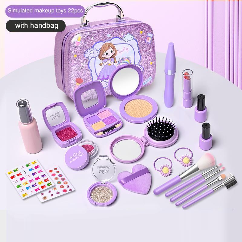 Brinquedos infantis Simulação Conjunto de cosméticos Brinquedos de maquiagem de mentira Meninas Brincam de casinha Simulação Maquiagem Brinquedos educativos para meninas Jogo divertido