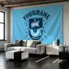 Benutzerdefinierte Name FC Hansa Rostock Gedruckte Wandteppich – Wandbehang für Schlafzimmer, Studentenwohnheime und Heimdekoration