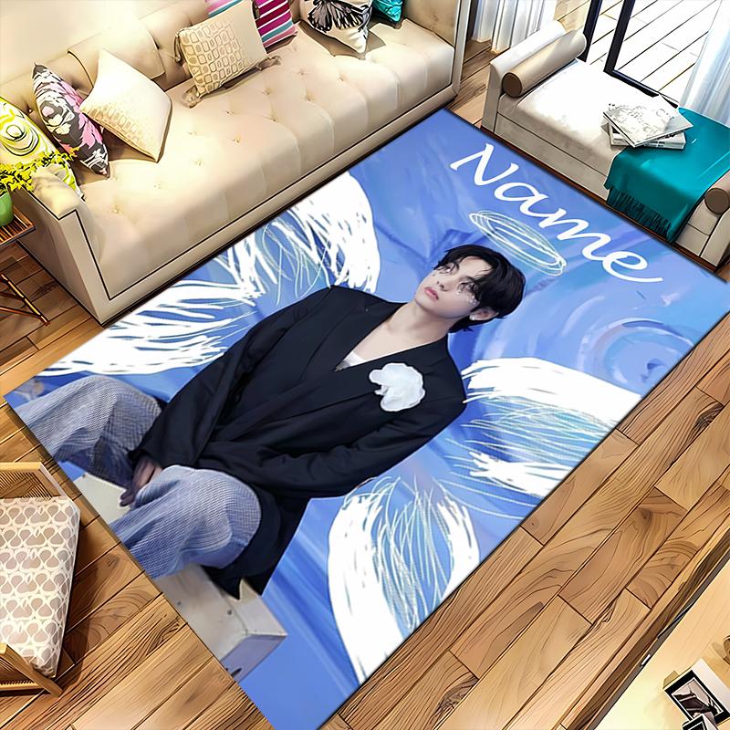 Custom Personalization Jimin Area Rug - Perfect For Kitchen, Bathroom,Laundry Room Decor Large Size Available,Gift All Seasons