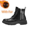 Fashion Luxury Brand Fashion Motorcycle Boots New Arrival Leather Winter Boots Men S Boots 2024 Male Comfortable High Top Walking Shoe