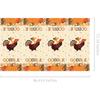 CC HOME 1Pc Thanksgiving Day Party Plastic Tablecloth 54 x 87 Inch Long Table Cover, Autumn Fall Pumpkin Turkey Party Tablecover for Thanksgiving