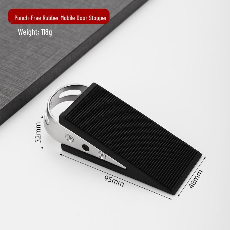 Windproof Door Stopper & Bumper - Anti-Collision, Hole-Free Suction Holder