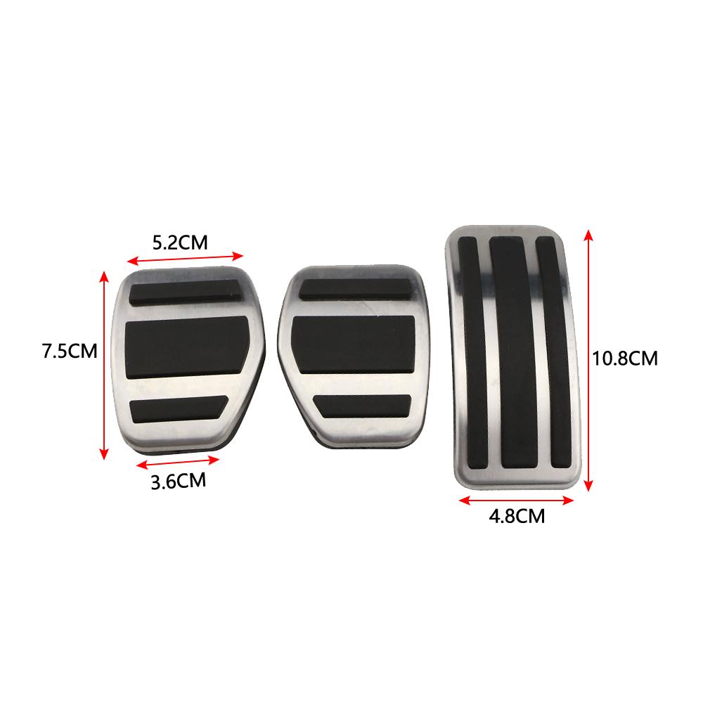 AT MT Car Pedals Gas Brake Pedal Cover for Peugeot 207 301 307 208 2008 for CITROEN C3 C4 for DS 3 4 6 DS3 DS4 DS6 Accessories