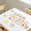 Wooden Number Matching Puzzle Animal Numbers English Cognitive 1-10 Digital Enlightenment Math Educational Toys For Children