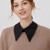 Black pointed collar, fake collar, women's versatile fake collar, spring and autumn multi-functional decoration with fake clothe