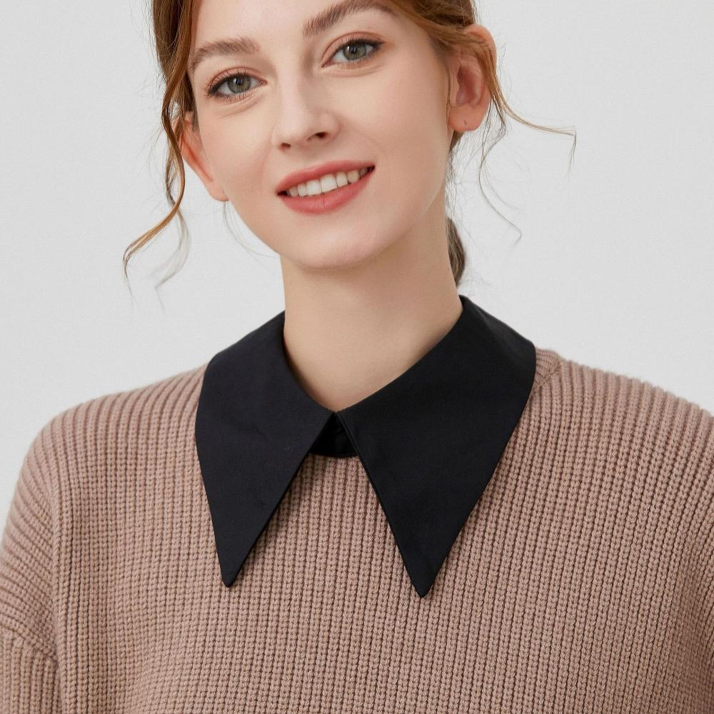 Black pointed collar, fake collar, women's versatile fake collar, spring and autumn multi-functional decoration with fake clothe