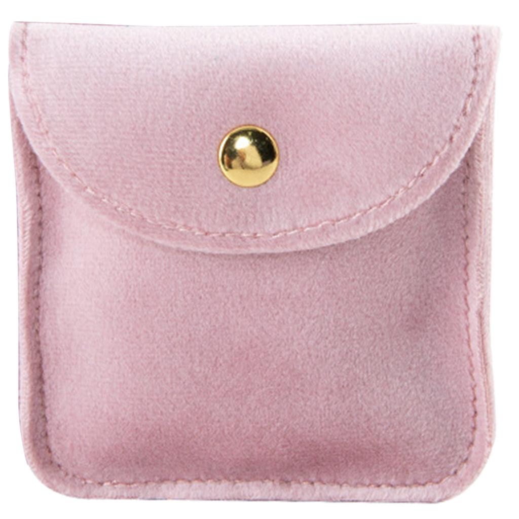 Stylish Flannel Jewelry Storage Pouch Contemporary Jewelry Packaging Bag Handy Storage Container for Jewelry Collector