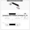 304 Stainless Steel Heavy-Duty Folding Handle for Industrial Equipment