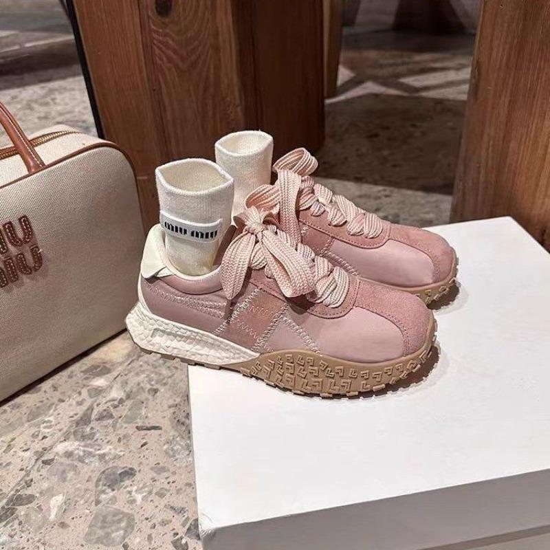 Thick Bottom Lace-up Within The Increase Matching Color Fashion All Comfortable Non-slip Breathable Sports Casual Women's Shoes