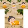 Adorable Resin Blessing Buddha Car Ornament For Home And Office Desk Decoration