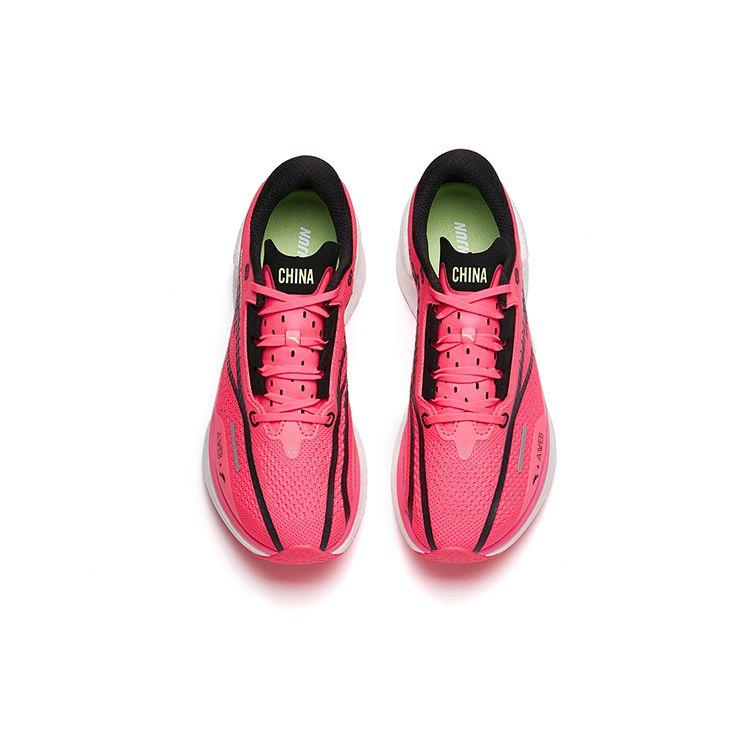 Anta Hailang Nitrogen Technology Professional Long Distance Breathable Lightweight Low Top Running Shoes Men sneaker Pink Black 112255599A-2