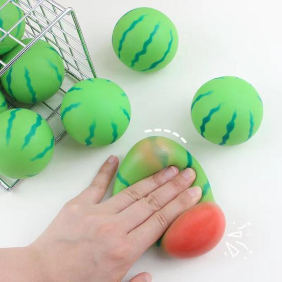 Simulation Watermelon Squeeze Toy Stress Relief Fruit Pinch Sensory Toy Kids Adults Soft TPR
