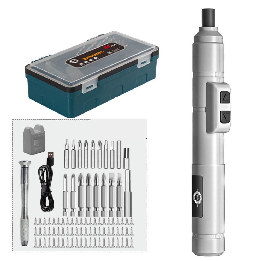 USB Rechargeable Cordless Electric Screwdriver Set Wireless Electric Drill Repair Work