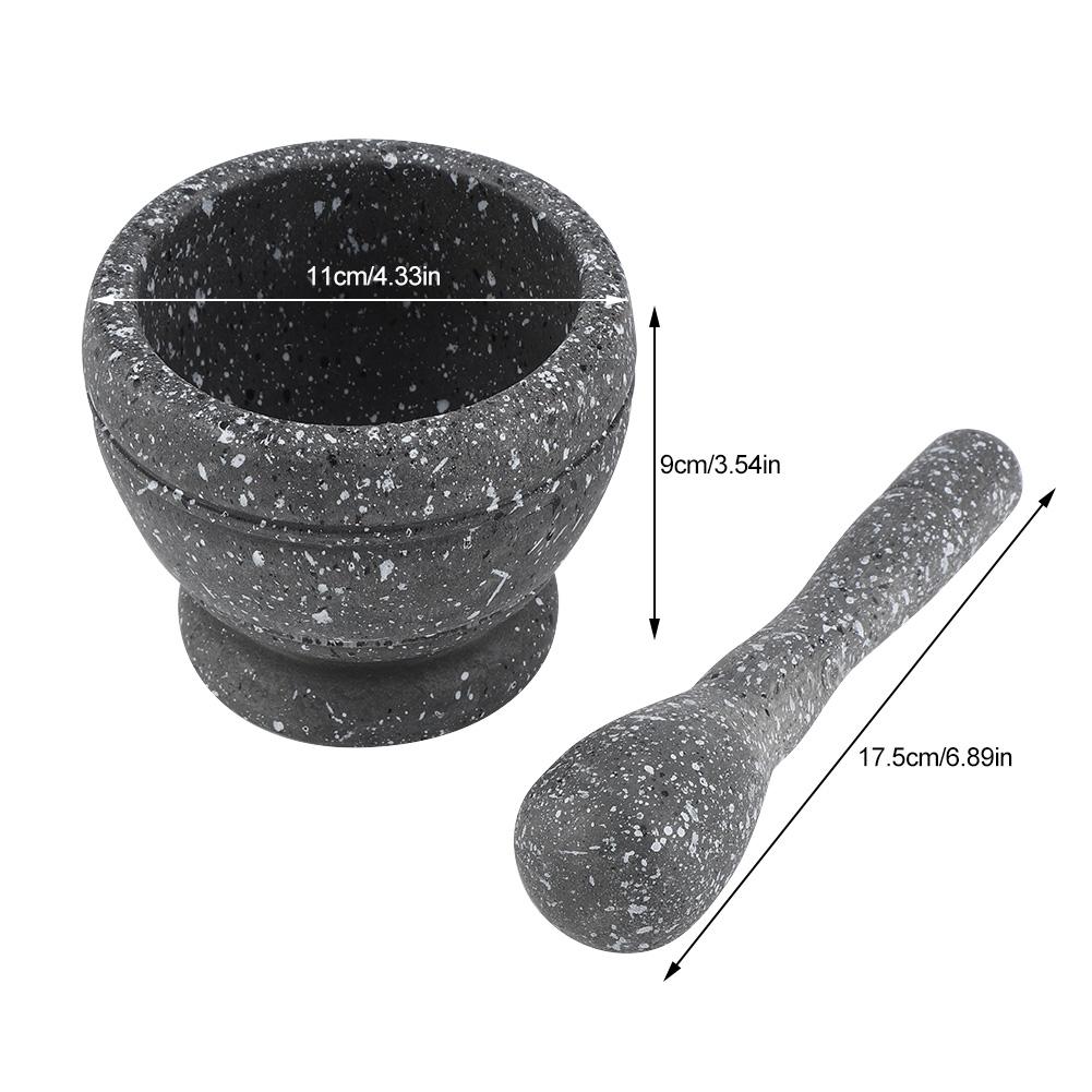 1PC Manual Plastic Mortar Pestle Set Garlic Grinder for Spices Herbs Mortar Pestle Nuts Non Slip Grinding Bowl Kitchen Tool