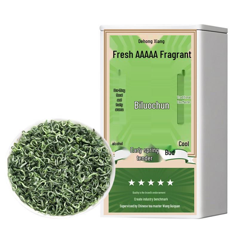 Premium Biluochun Suzhou Pre-Qingming Tea – Hand-picked Tender Buds with Floral & Fruity Aroma Biluochun 125g x 1 Can