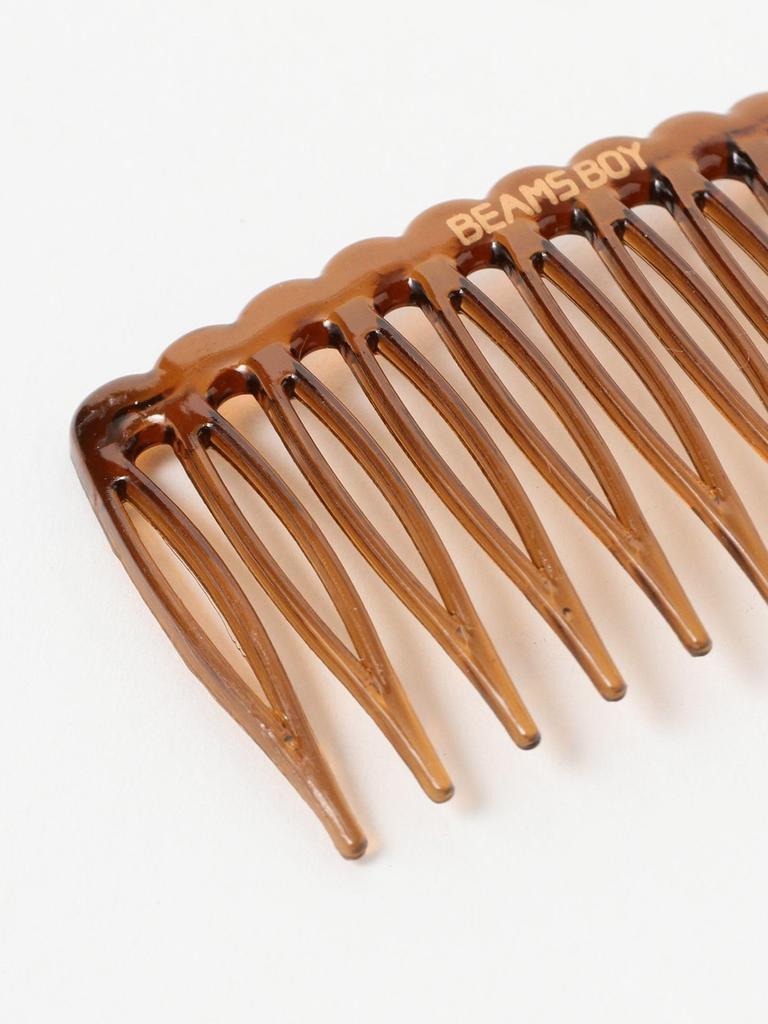 Beams Boy Clear Comb (2-Piece Set) for Women, Brown, Free Size