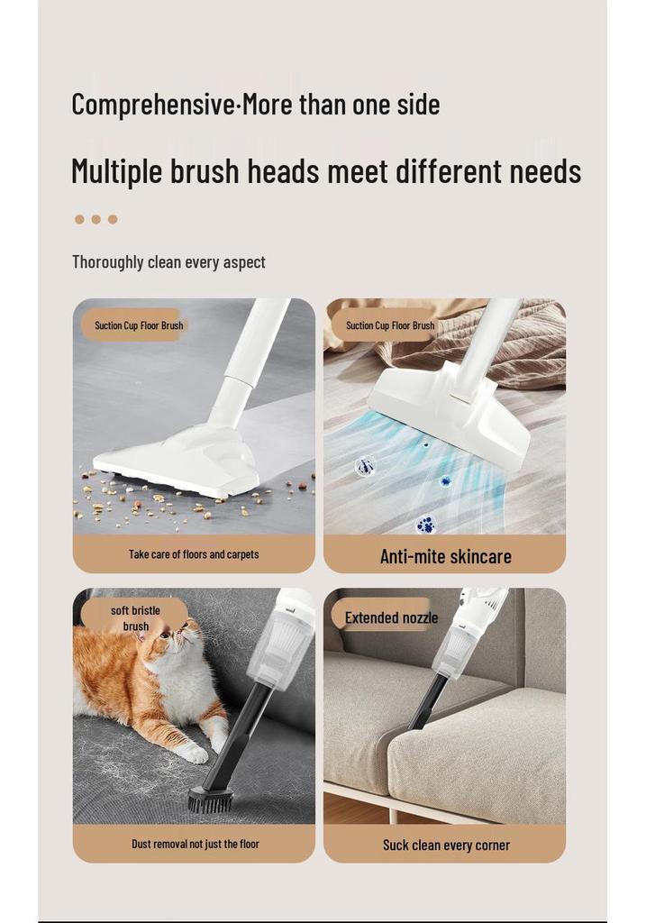 Portable Wireless Vacuum and Mopping Machine - Handheld and Integrated Cleaning Device for Home