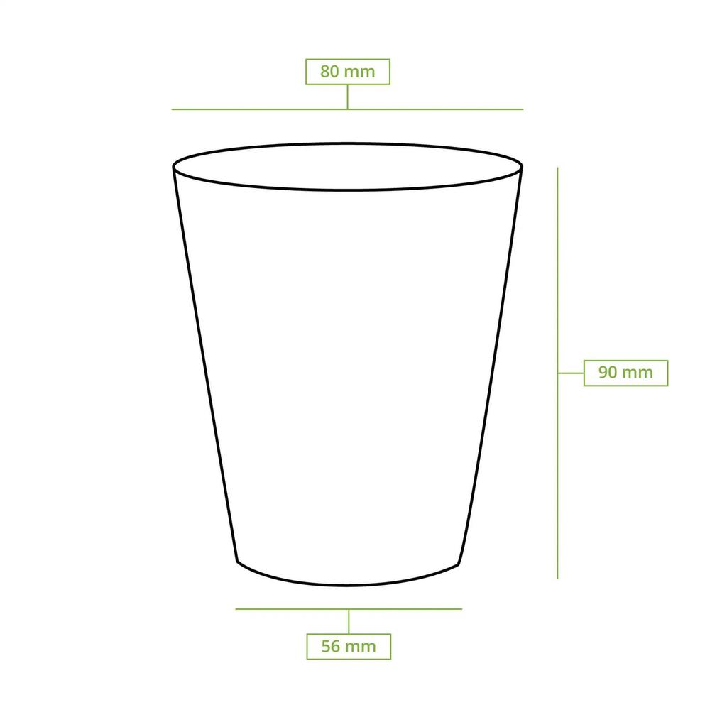 Kubek Papierowy Brązowo/Biały Dyspersja 250 Ml, Śr. 80 Mm, 50 Szt.