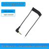 Gold-Plated Right-Angle 3.5mm Male Connector To Solder Camcorder DV Stereo Aux Spiral Spring Audio Cable