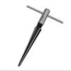 1 Set Hand Woodworking Taper Reamer, T-shaped Taper Reamer Drill Bit Hard Alloy Hole Expanding And Opening Dual-use Taper Reamer