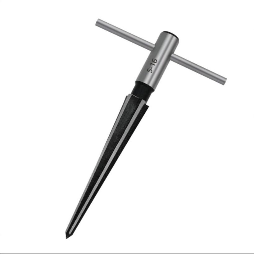 1 Set Hand Woodworking Taper Reamer, T-shaped Taper Reamer Drill Bit Hard Alloy Hole Expanding And Opening Dual-use Taper Reamer