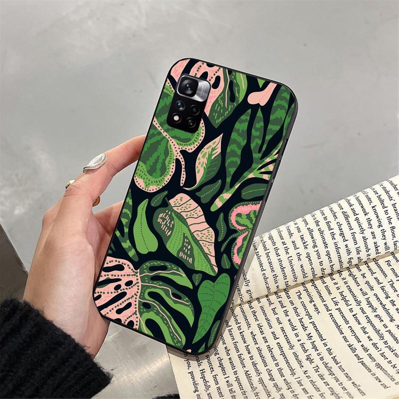 Tropical Palm Tree Leaves Carcasa Funda Phone Case For Xiaomi Redmi note 14 ProPlus 14 13 12 11 10 Pro 14S 12S 11S Redmi 14C 13C