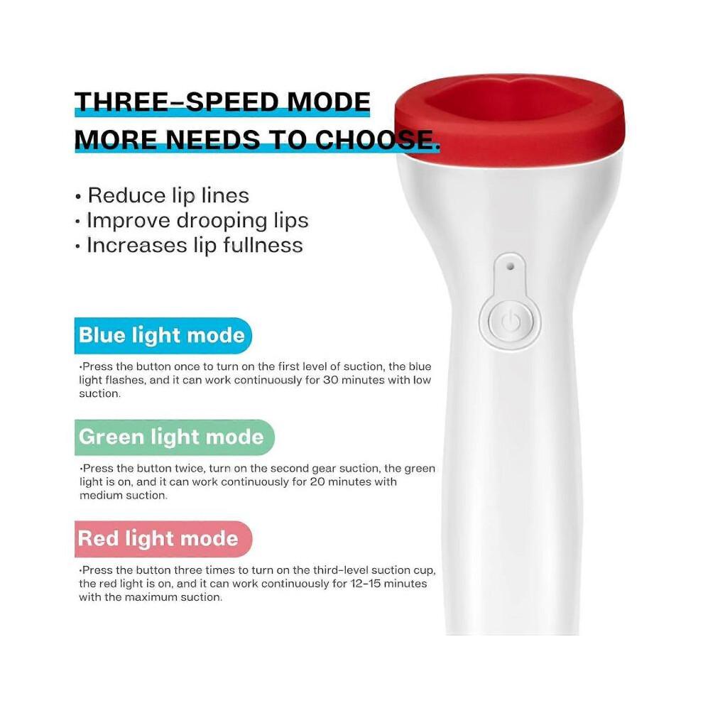 Lip Enhancer Device Lip Filler Beauty Pump, Electric Lip Plumper Device for Natural Pout