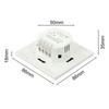 For Bathroom Boiler Black Touch Panel Switch Wifi Smart Boiler Control Switch 40A Current Rating PC Material Housing