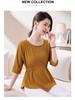 Chic Women's 2025 Slim Fit Pleated T-Shirt: Round Neck, Flattering Waist, Summer Style