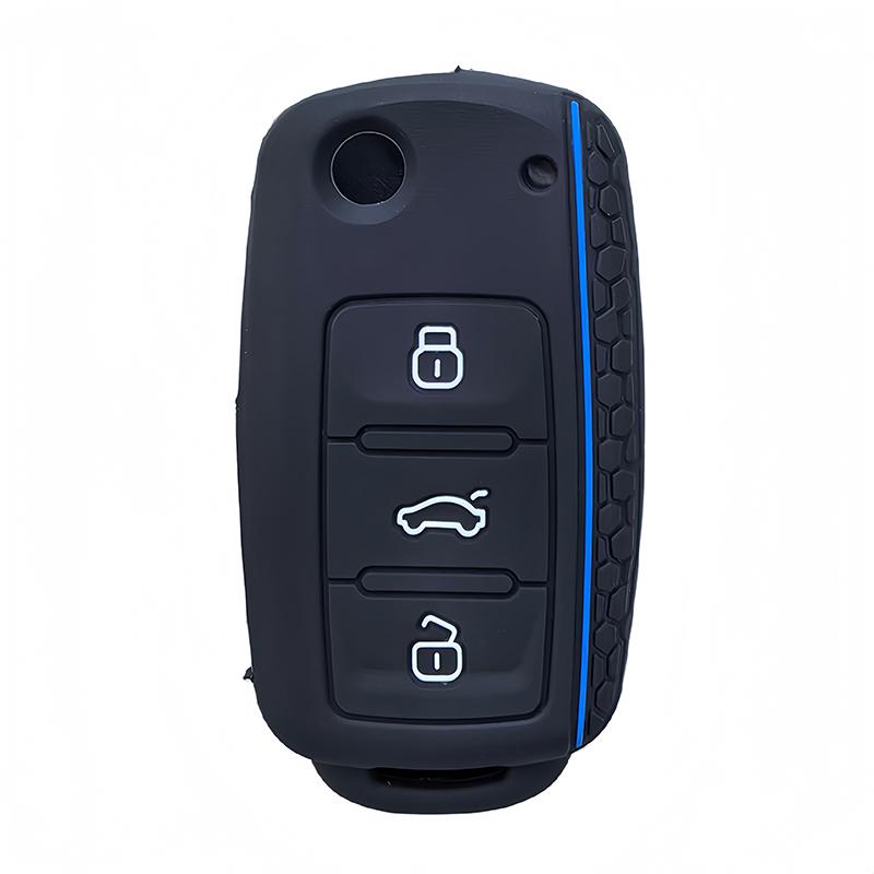 Silicone Car Key Case Cover For Volkswagen Vw Polo Golf Passat Tiguan Beetle Caddy T5 Up Eos Skoda Octavia Seat Leon Altea