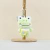 Sweet Blue And Green Frog Plush Pendant Keychain Perfect Accessory Backpack