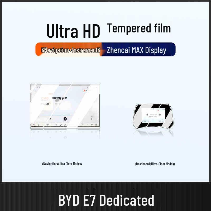 BYD E7 2025 Screen Protector: Dashboard Film for Navigation Console