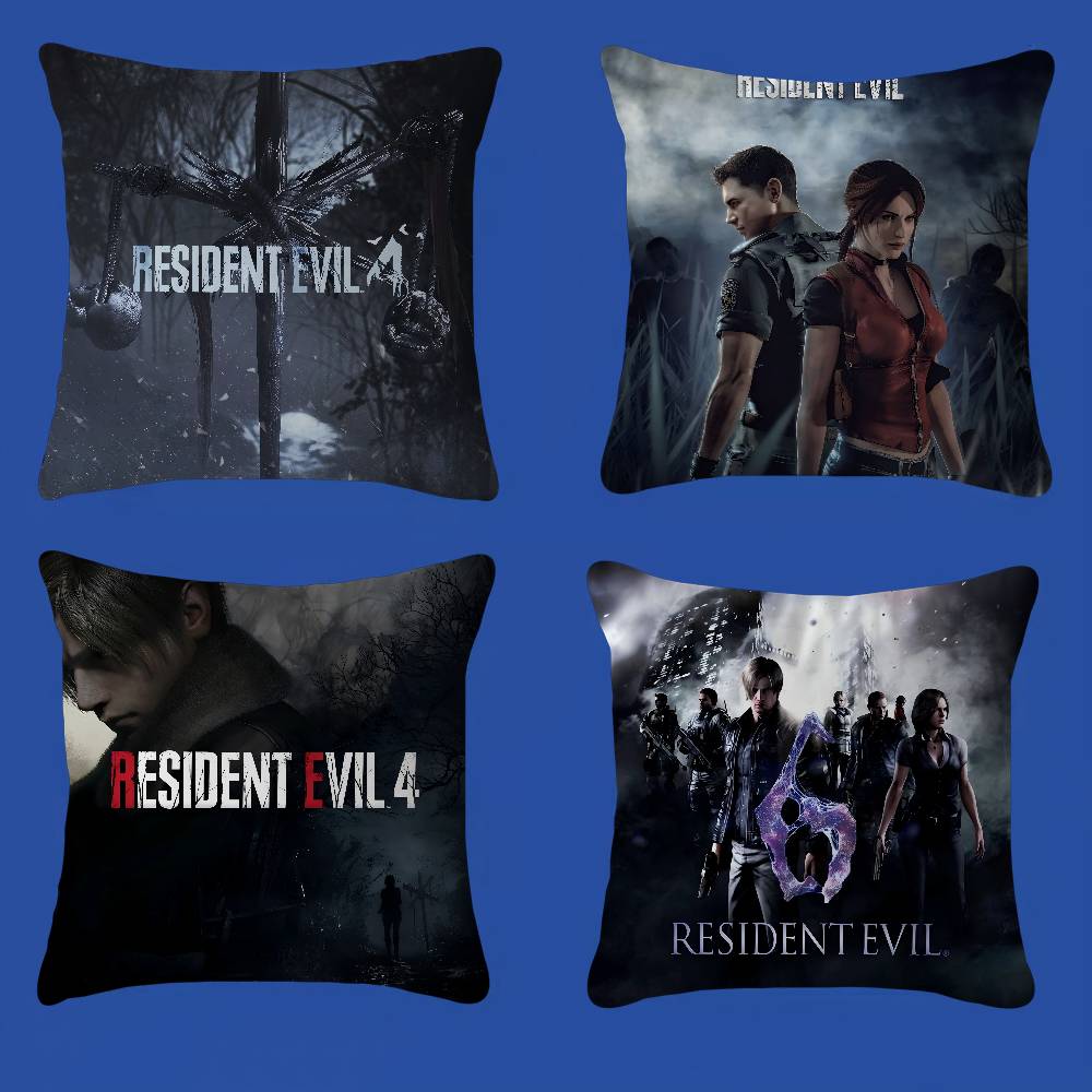 R-Resident E-Evil Maple Design Cushion Cover Happy Autumn Harvest Decor Holiday Decorati Pillow Cover