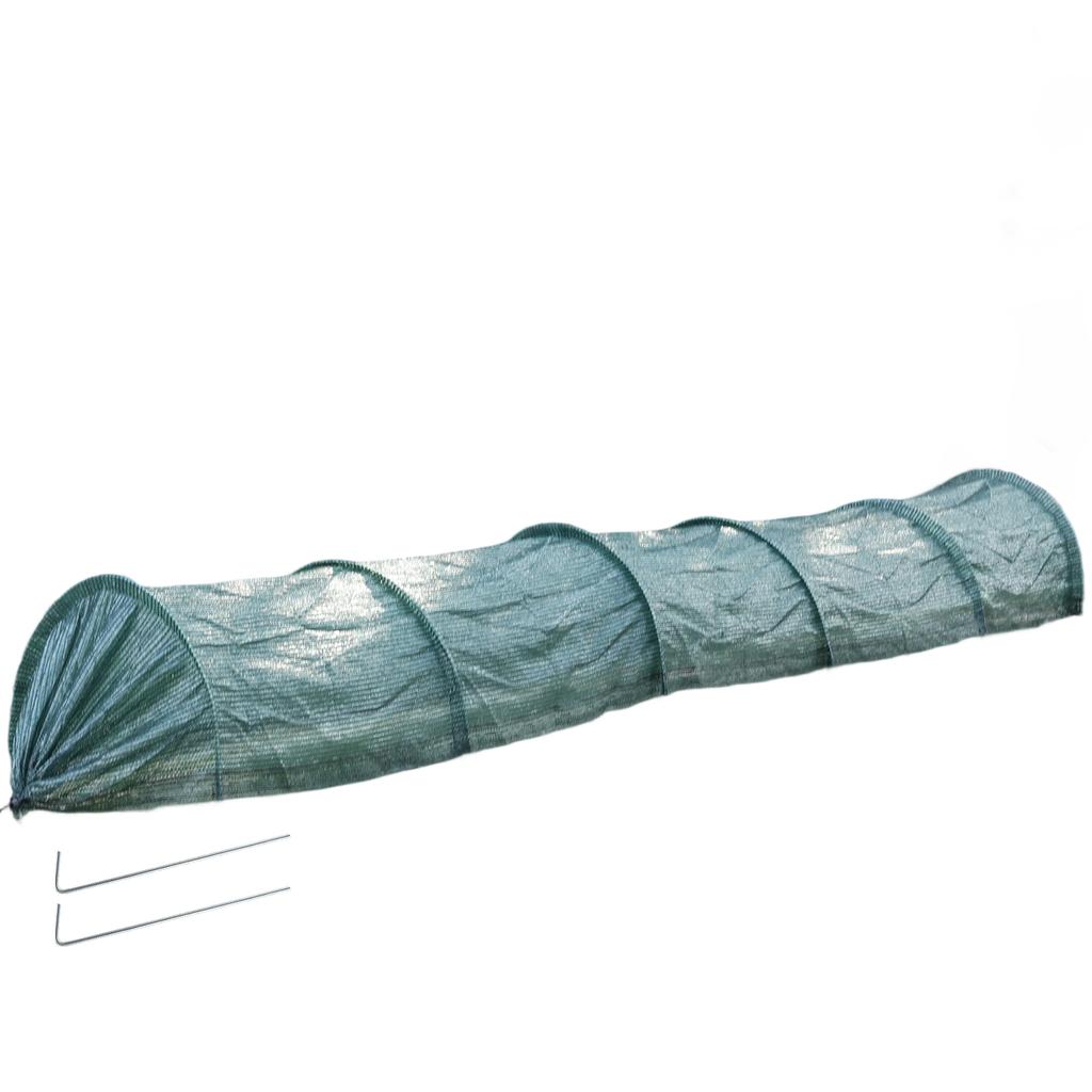 350x60cm Garden Shade Kit for Plants Heat Protection Greenhouse Sun Shade Cloth Netting Cover with Poles for Outdoor Vegetables