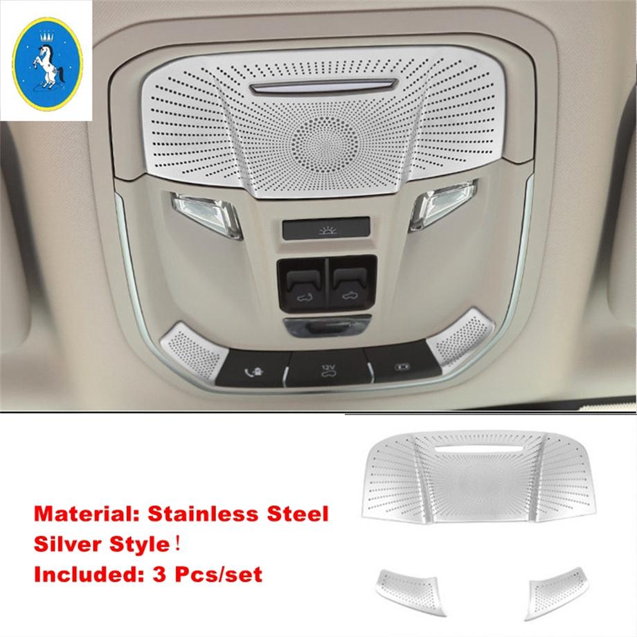 Silver Car Pillar A Speaker / Handle Bowl Horn / Roof Reading Light Lamp Panel Accessories Cover Trim For Haval Dargo