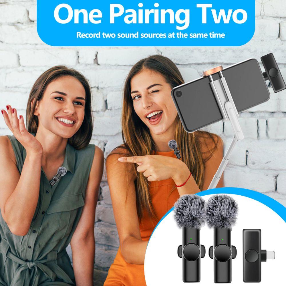 Type-C Mic Mini Lapel Mic Noise Reduction Wireless K11 Microphone  Recording Audio Video