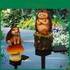Solar Garden Led Hedgehog Figurine Lamp With Waterproof For Landscape Decoration