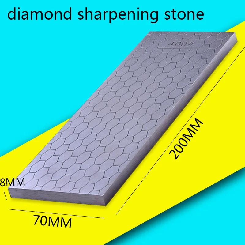[Video]1pcs 400 1000 Double Side Grit Diamond Knife Sharpener Sharpeing Stone Kitchen Tools Honing Blade Coarse Sharpener