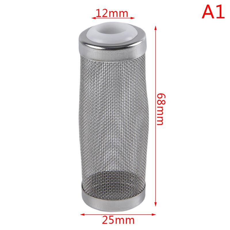 Stainless Steel Fish Tank Filter Fish Tank Fish Shrimp Mesh Net Filter Metal Pre-Filter Tube Filter Accessory Fish Tank Intake Strainer