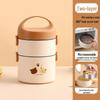 Ruhan Bear Handle Stainless Steel Insulated Lunch Box