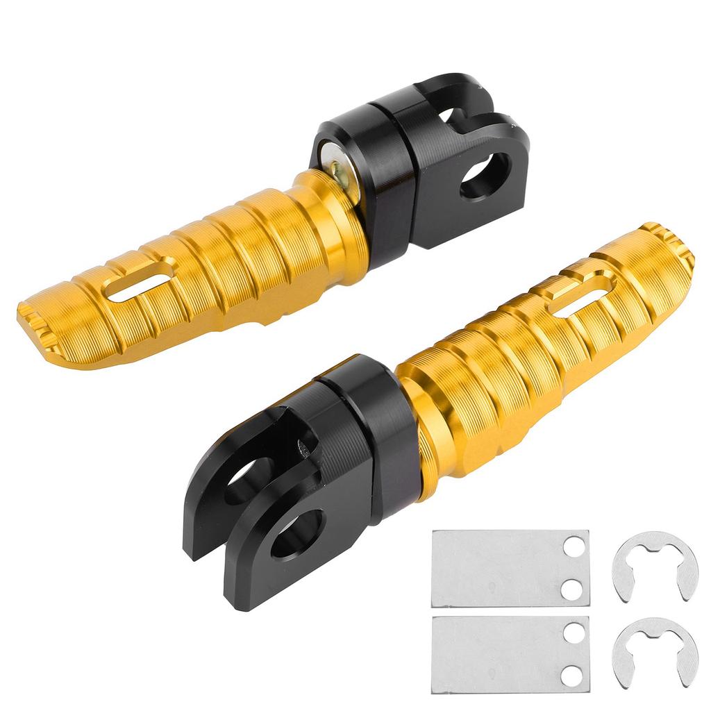 Pair of Front Foot Pegs Aluminum Alloy Pedals Fit for Kawasaki Ninja