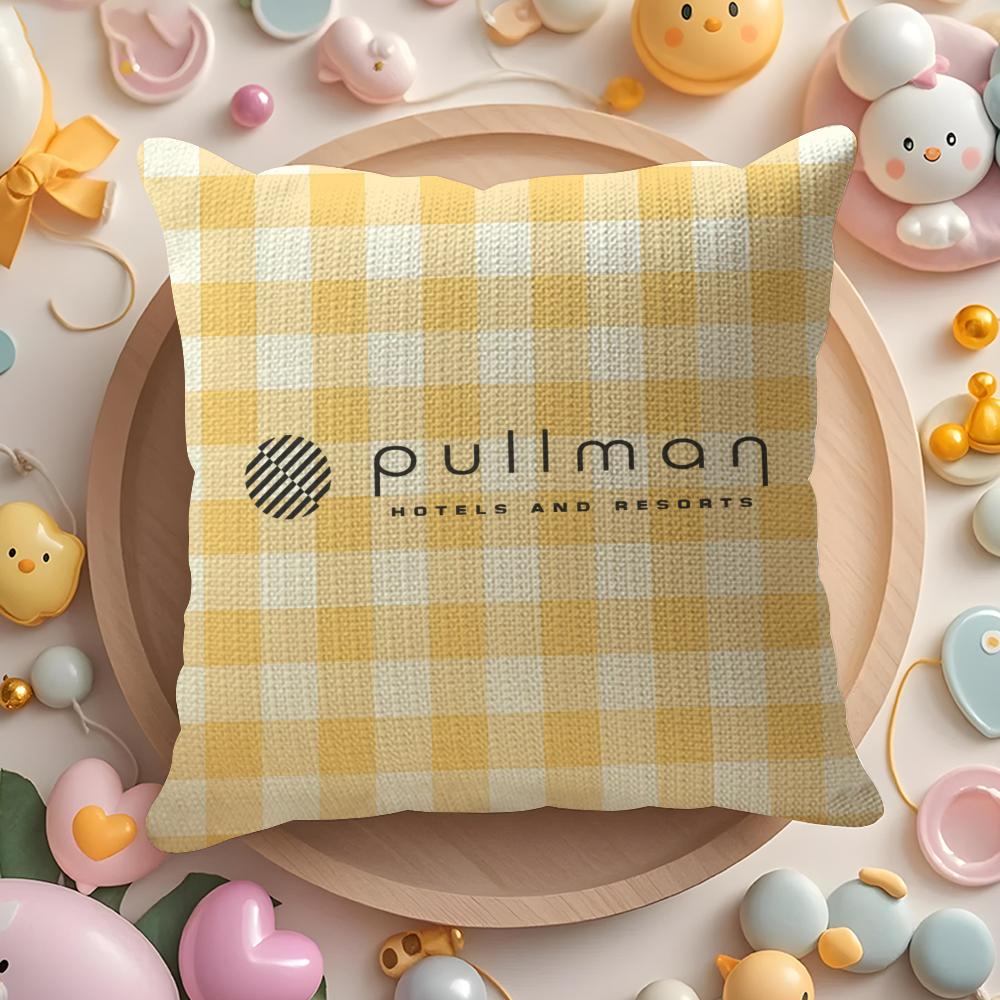 Luxurious Commemorative Gift P-Pullman Hotel Pillow Case Sofa Living Room Bedroom Headboard Backrest Cushion Square Cushion