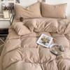 Super Soft Bed 4Pcs Set, Pure Washed Cotton Quilt Cover, Bed Sheet Full Quilt Cover, Bed Hat Student Three 4-Piece Set