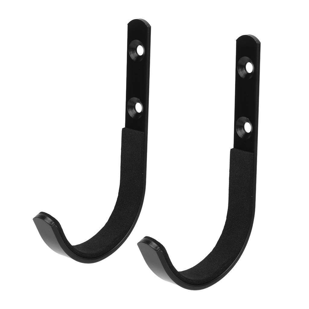 2szt. wieszaki ścienne ze stali nierdzewnej do przechowywania hak J do łucznictwa łuku sprzętu myśliwskiego czarny