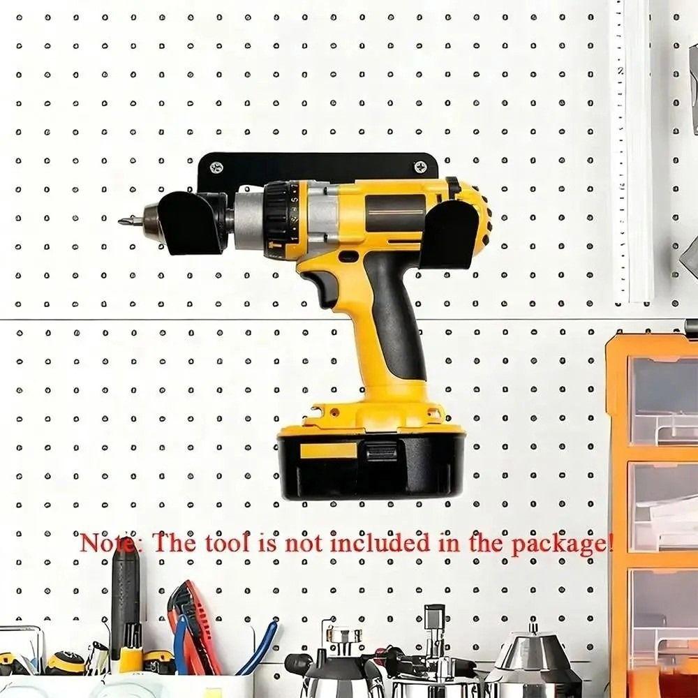 Wall-Mounted Electric Drill Stand Heavy Duty Drill Wall Storage Organizer  Garage Workbench