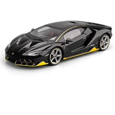1/18 Lamborghini LP770 LP770-4 Alloy Sports Car Model Diecast Metal Track Racing Car Vehicles Model Sound and Light Simulation Kids Toy Gift