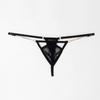 Men's Sex Thong, Sexy Lace See-through Panties, Briefs, Free-to-take Adult Panties Hollow T-shaped Pants